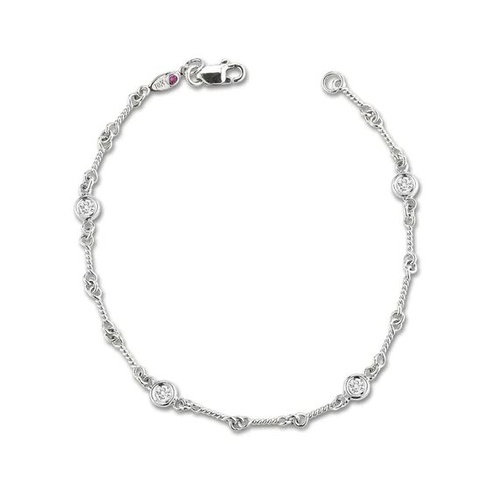 ROBERTO COIN DIAMOND BY INCH DOGBONE BRACELET
