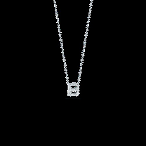 ROBERTO COIN TINY TREASURE DIAMOND LOVE LETTER PENDANT-B