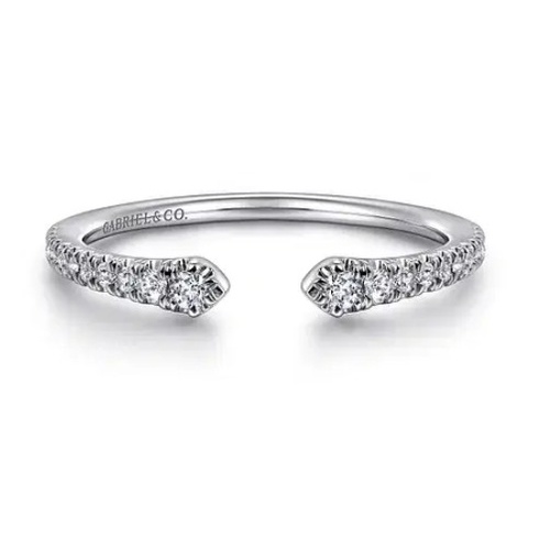 GABRIEL AND CO FASHION STACKABLE OPEN DIAMOND BAND