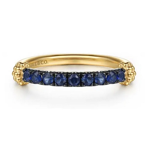 GABRIEL AND CO FASHION BUJUKAN SAPPHIRE STACKABLE BAND