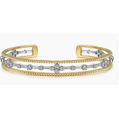 GABRIEL AND CO FASHION BUJUKAN DIAMOND CUFF BANGLE BRACELET