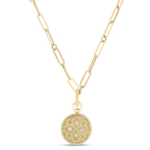 ROBERTO COIN VENETIAN PRINCESS DIAMOND MEDALLION