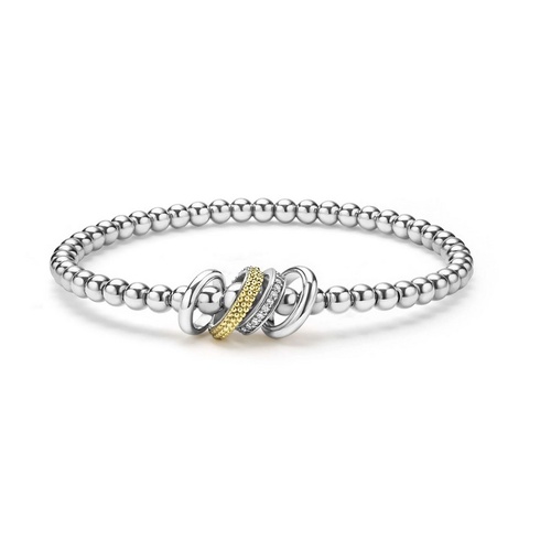 LAGOS CAVIAR LUX STRETCH DIAMOND BRACELET