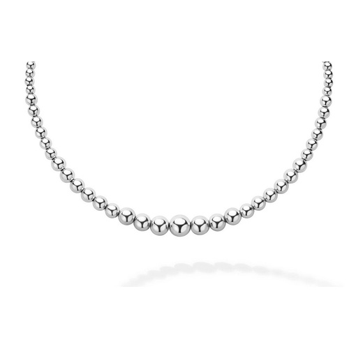 LAGOS SIGNATURE CAVIAR GRADUATED BUBBLY BEADED COLLAR NECKLACE