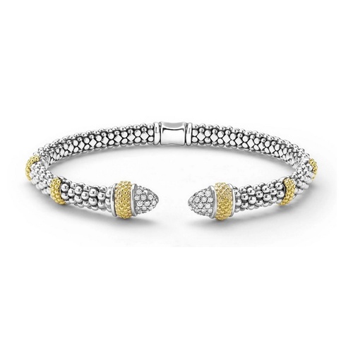 LAGOS CAVIAR LUX VERSADIAMOND  CUFF BRACELET