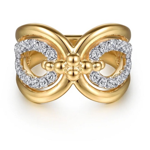 GABRIEL AND CO FASHION BUJUKAN DIAMOND LINK RING