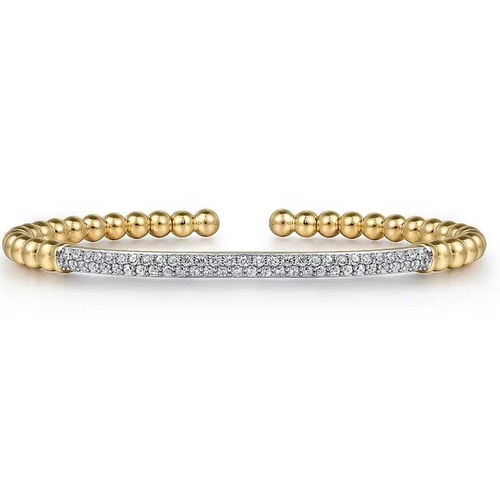GABRIEL AND CO FASHION BUJUKAN PAVE DIAMOND CUFF BRACELET