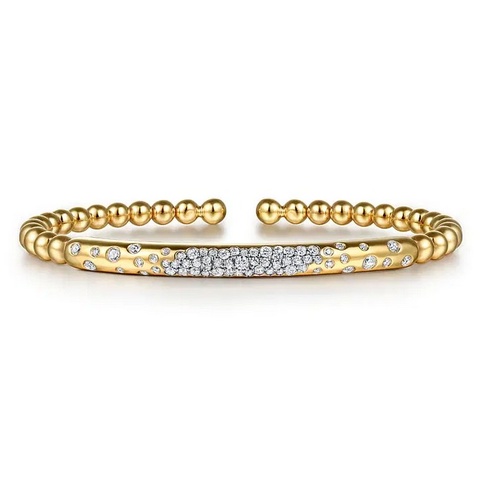 GABRIEL AND CO FASHION BUJUKAN BURNISH DIAMOND BANGLE BRACELET