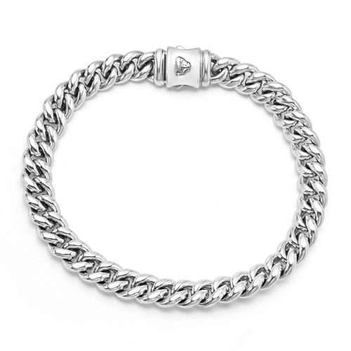 LAGOS ANTHEM SILVER CURB CHAIN BRACELET