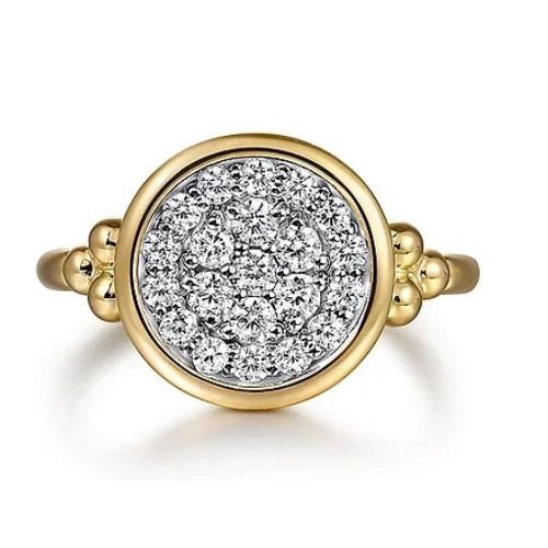 GABRIEL AND CO FASHION BUJUKAN PAVE RING