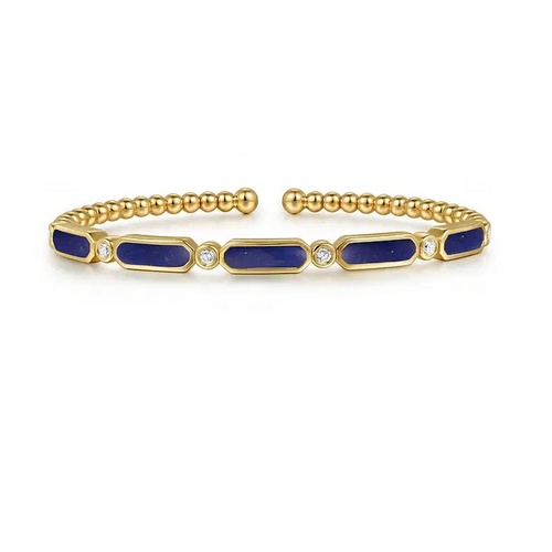 GABRIEL AND CO FASHION BUJUKAN LAPIS AND DIAMOND BANGLE BRACELET GABRIEL AND CO FASHION BUJUKAN LAPIS AND DIAMOND BANGLE BRACELET
