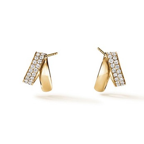 HEARTS ON FIRE- FASHION INSIDE/OUT FLIP HUGGIE EARRINGS