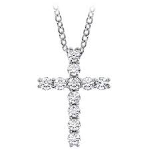 HEARTS ON FIRE- FASHION WHIMSICAL SMALL CROSS PENDANT