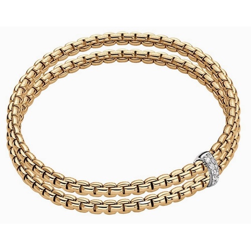 FOPE EKA DIAMOND DOUBLE FLEXIT BRACELET-SM