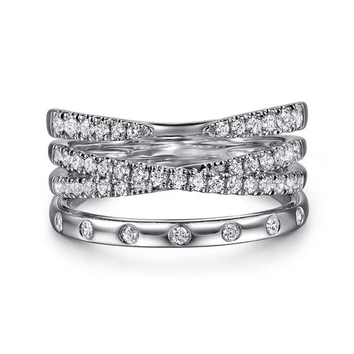 GABRIEL AND CO FASHION KASLIQUE DIAMOND SPIKE STACKABLE BAND