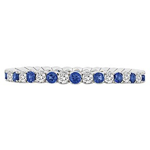 SPARK SAPPHIRE AND DIAMOND STACKING BAND