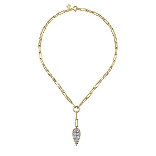 GABRIEL AND CO FASHION CONTEMPORARY DIAMOND DROP NECKLACE