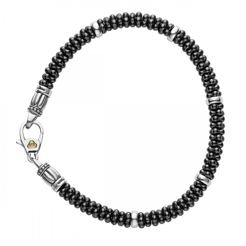 LAGOS BLACK CAVIAR CERAMIC BRACELET