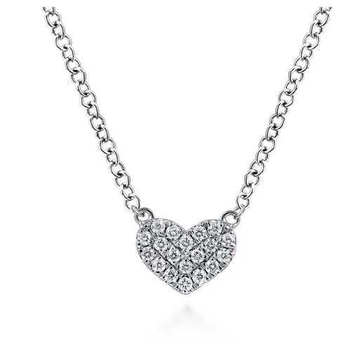 GABRIEL AND CO FASHION LUSSO DIAMOND HEART PENDANT