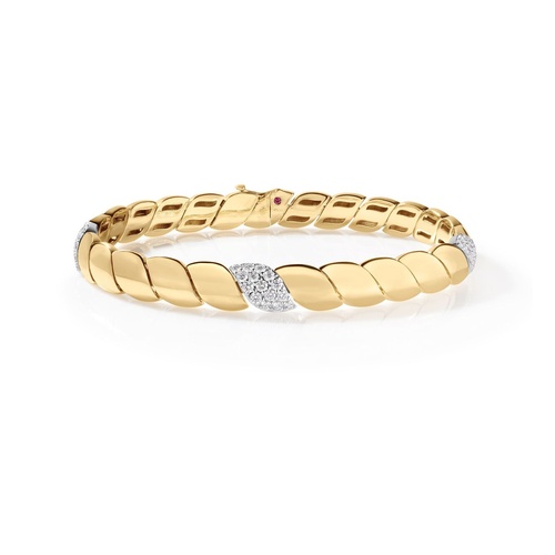 ROBERTO COIN SAN MARCO 3 STATION DIAMOND BRACELET