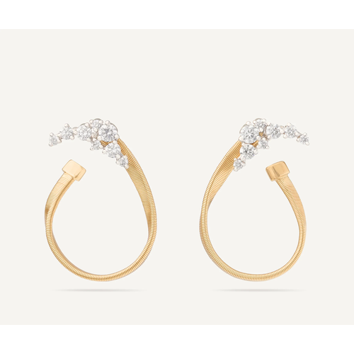 MARCO BICEGO MARRAKECH GRADUATED DIAMOND LOOP EARRINGS