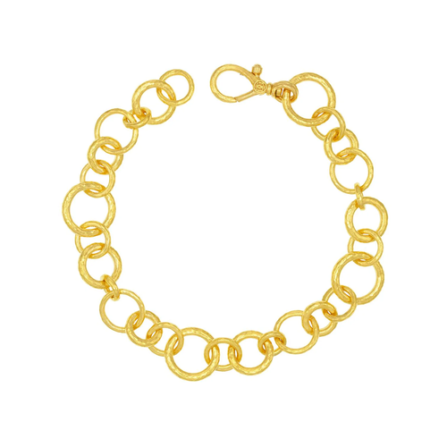 GURHAN GOLD HOOPLA ROUND LINK CHAIN BRACELET