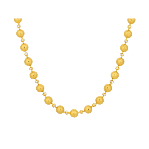 GURHAN GOLD SPELL DIAMOND BALL NECKLACE-16-18 IN