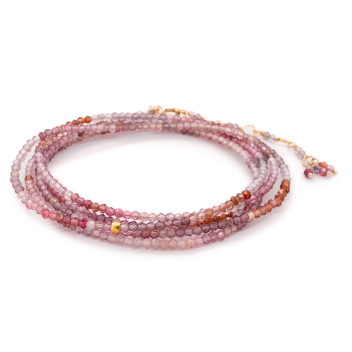 ANNE SPORTUN MULTI- SPINEL WRAP BRACELET- NECKLACE