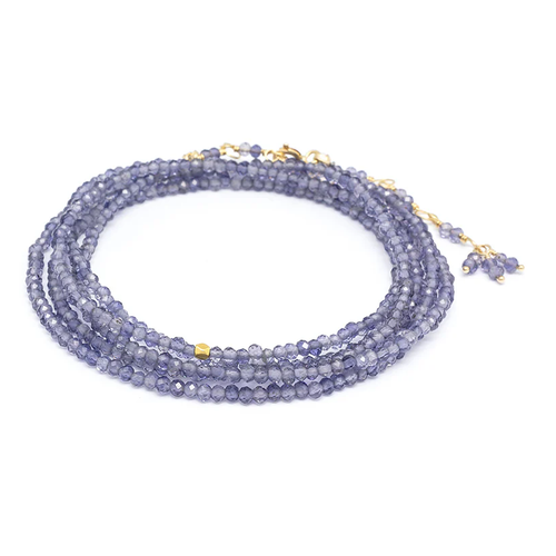 ANNE SPORTUN IOLITE WRAP BRACELET- NECKLACE