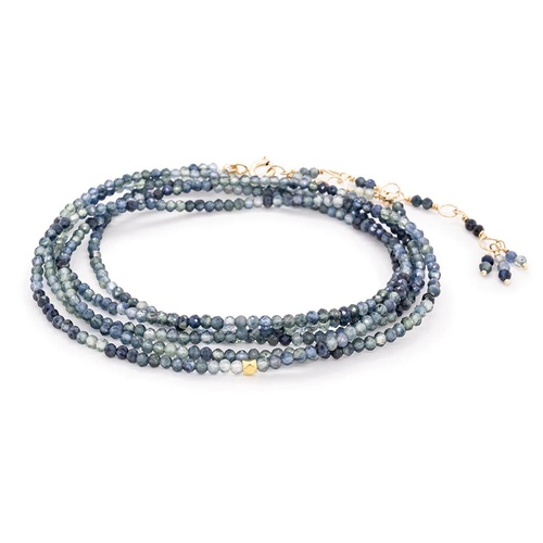ANNE SPORTUN GRADIANT BLUE SAPPHIRE WRAP BRACELET/NECKLACE