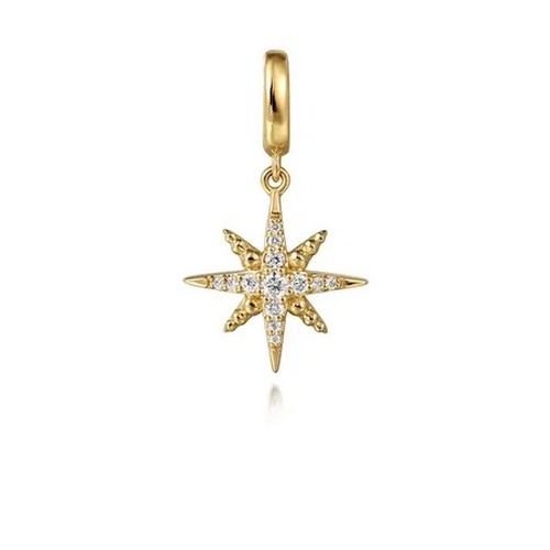 GABRIEL AND CO FASHION BUJUKAN DIAMOND STAR CHARM PENDANT