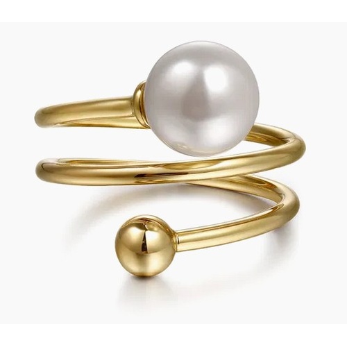 GABRIEL AND CO FASHION BUJUKAN PEARL BYPASS RING