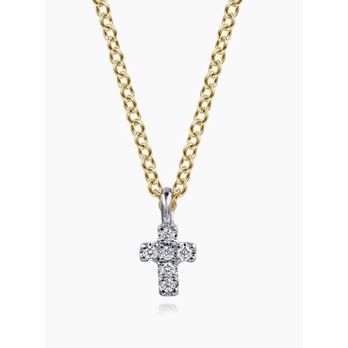 GABRIEL AND CO FASHION LUSSO DIAMOND CROSS PENDANT