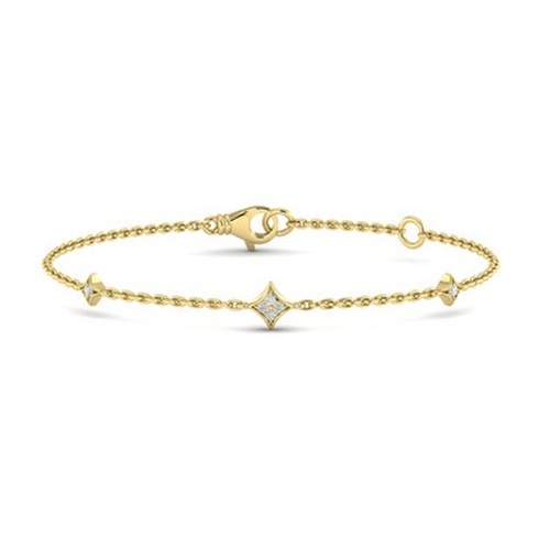 VLORA FASHION DIAMOND STATION BRACELET