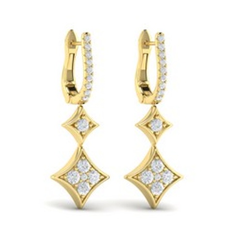 VLORA FASHION DIAMOND DANGLE EARRINGS