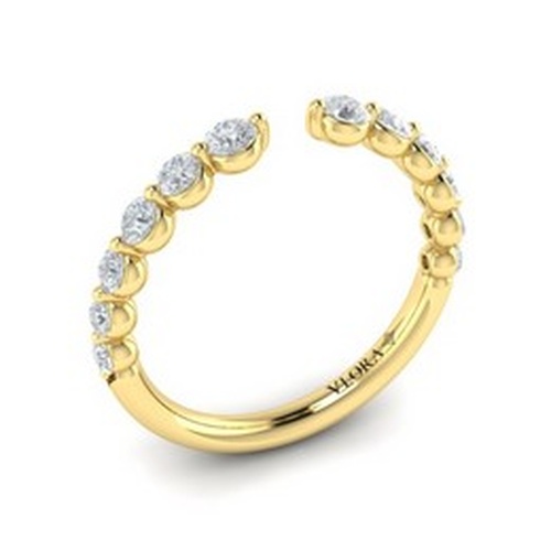 VLORA BRIDAL DIAMOND OPEN STACK RING