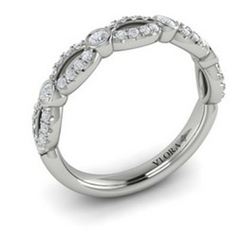 VLORA BRIDAL STACKABLE DIAMOND WEDDING BAND