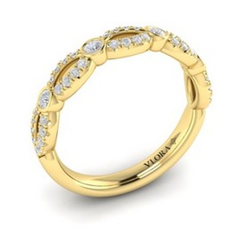 VLORA BRIDAL STACKABLE DIAMOND WEDDING BAND