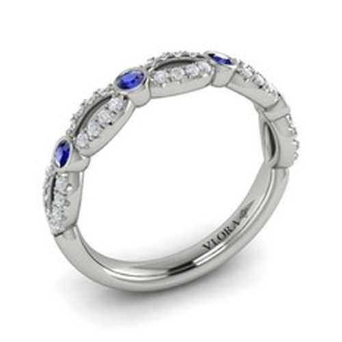 VLORA BRIDAL STACKABLE DIAMOND WEDDING BAND