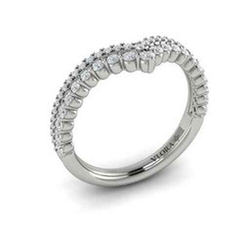 VLORA BRIDAL STACKABLE DIAMOND WEDDING BAND