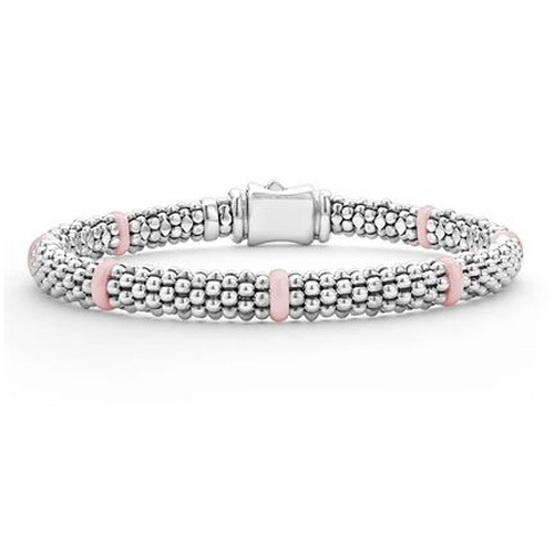 LAGOS PINK SIGNATURE CAVIAR BRACELET