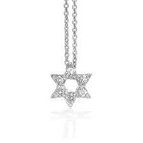 ROBERTO COIN TINY TREASURE STAR OF DAVID DIAMOND PENDANT