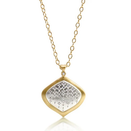ADEL CHEFRIDI COMET DIAMOND PENDANT