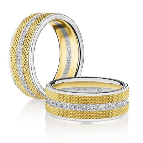 VERRAGIO GENTLEMANS DIAMOND WEDDING BAND