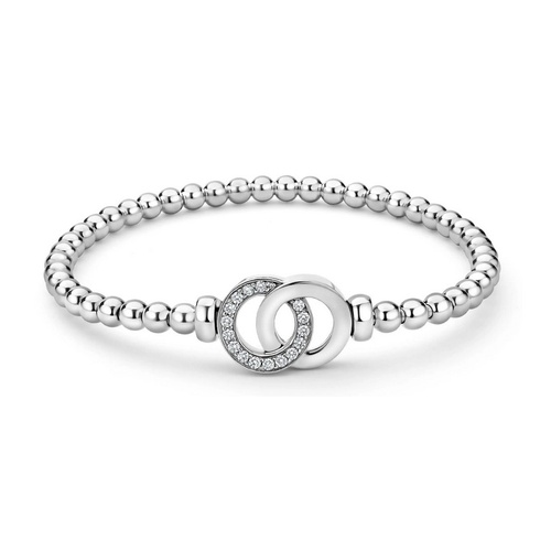 LAGOS INTERLOCKING DIAMOND STRECH BRACELET