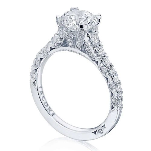 TACORI PETITE CRESCENT DIAMOND ENGAGEMENT RING