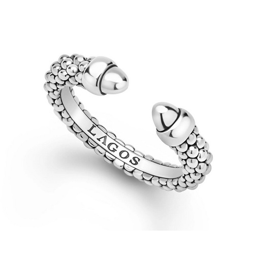 LAGOS SIGNATURE CAVIAR MINI VERSA STACKING RING