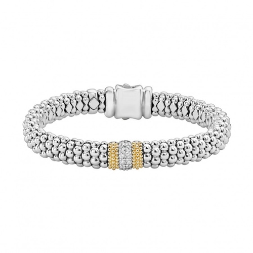 LAGOS CAVIAR LUX DIAMOND BRACELET-9MM