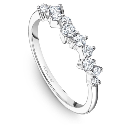 NOAM CARVER BRIDAL STACKABLE RING WITH DIAMONDS