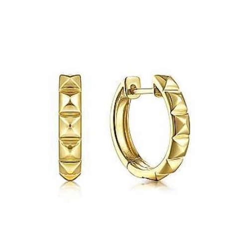 GABRIEL AND CO FASHION CONTEMPORARY HUGGIE HOOP EARRINGS